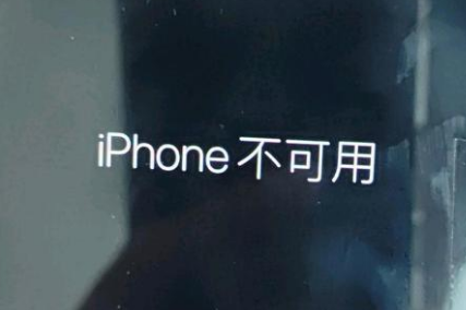 华池苹果服务网点分享锁屏界面显示“iPhone 不可用”如何解决 